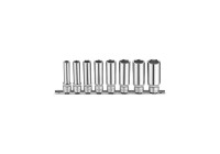 Juego de llaves de vaso de 3/8" largas de 6 lados, 8 piezas