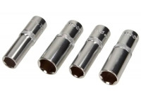 Juego de llaves de vaso Rooks de 1/2'' de largo, 4 piezas