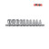 Juego de llaves de vaso Torx de 1/4" (10 piezas)