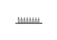 Juego de llaves de vaso Torx de 1/4" (8 piezas)