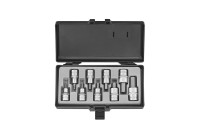 Juego de vasos con punta hexagonal SAE de 1/2″ FORCE 4101S, 9 piezas