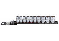 Juego de vasos de 1/2", 10 piezas en carril