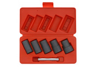 Juego de vasos espirales de 1/2", 5 piezas.