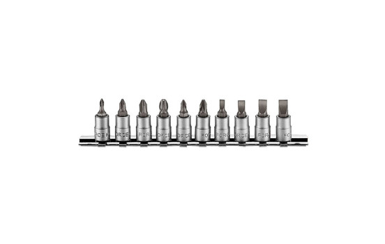 Juego de vasos planos Philips Pozidriv de 1/4", 10 piezas, Imagen 2