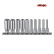 Juego de vasos Torx de 1/4" largos, 10 piezas