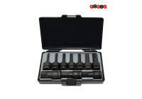 Juego de llaves de vaso hexagonales SAE de 1/2", 10 piezas