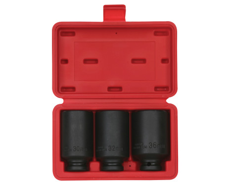 Juego de vasos 1/2", potencia 12 caras 3 piezas.