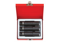 Juego de vasos de impacto 1/2", 3 piezas.