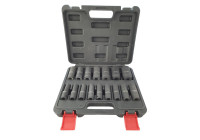 Juego de vasos de impacto de 1/2'', 16 piezas