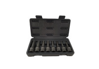 Juego de vasos de impacto de 1/2" estriados, 8 piezas