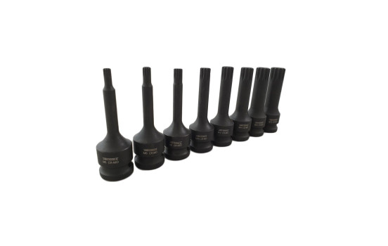 Juego de vasos de impacto de 1/2" estriados, 8 piezas, Imagen 4