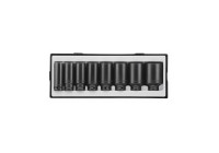 Juego de vasos de impacto de 1/2" largos de 12 puntas, 8 piezas