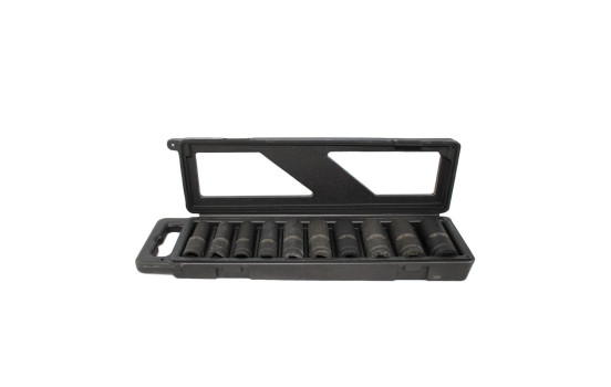 Juego de vasos de impacto extrafinos y largos de 1/2'', 10 piezas