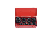 Juego de vasos de impacto Force de 1" de 6 puntas, 8 piezas
