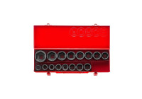 Juego de vasos de impacto Force de 3/4" de 6 puntas, 16 piezas