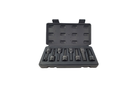 Juego de vasos de impacto Torx de 1/2'', 8 piezas