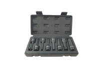 Juego de vasos hexagonales de 1/2", 8 piezas