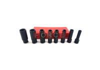 Juego de 8 vasos de impacto profundos de 3/8"