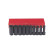 Juego de dados de impacto Force 4107S de 1/2" (6 lados) largos SAE, 10 piezas
