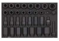 Juego de llaves de vaso Sonic Power de 3/4", 33 piezas