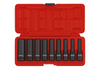 Juego de vasos 1/2", TX-E power largos 9 piezas.
