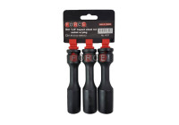 Juego de vasos de impacto largos de 1/2" (3 piezas)