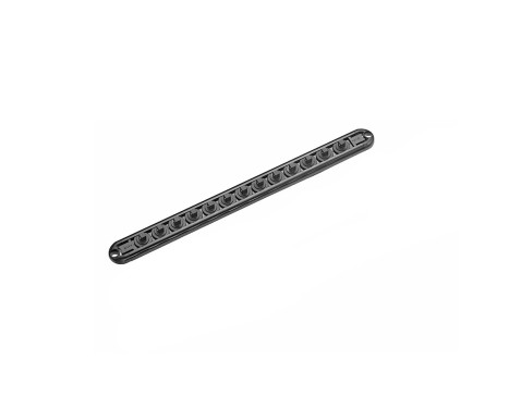 Riel de aluminio magnético Force de 1/4" (vacío, 13 piezas)