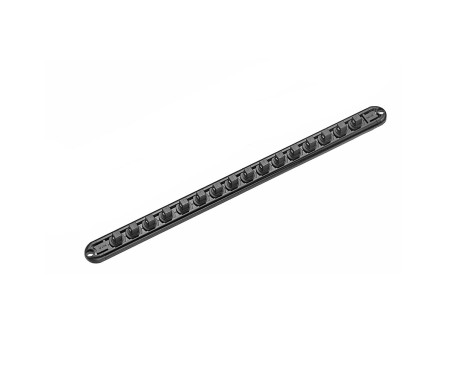 Riel de aluminio magnético Force de 3/8" vacío (16 piezas)