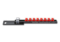 Riel de enchufe de aluminio de 3/8" vacío (8 piezas)