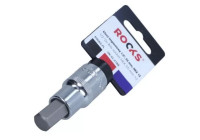Dado con punta Rooks de 1/2'', 55 mm, hexagonal, 12
