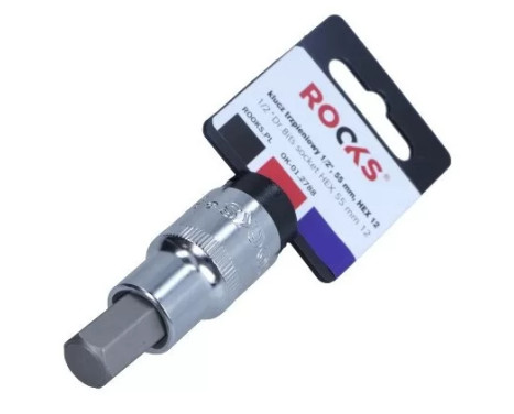 Dado con punta Rooks de 1/2'', 55 mm, hexagonal, 12