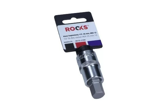Dado con punta Rooks de 1/2'', 55 mm, hexagonal, 13