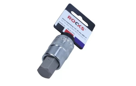Dado con punta Rooks de 1/2'', 55 mm, hexagonal, 17