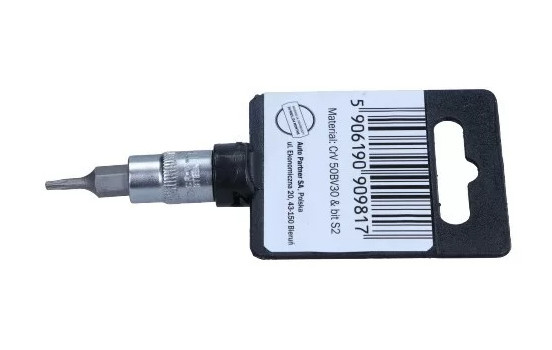 Dado con punta Rooks de 1/4", Torx con orificio T8, Imagen 2