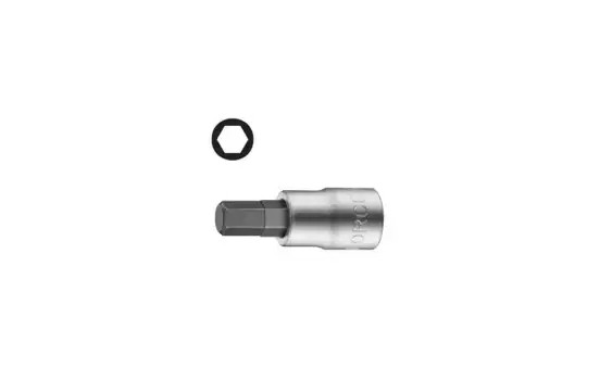 Dado de punta de fuerza Allen de 3/8" y 4 mm
