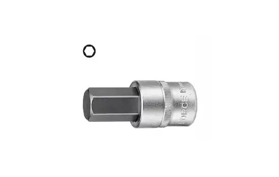 Dado de punta de fuerza de 1/2" hexagonal de 10 mm y 55 mm de largo