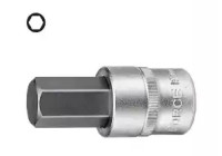 Dado de punta de fuerza de 1/2" hexagonal de 4 mm y 55 mm de largo