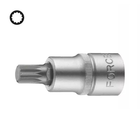 Dado de punta de fuerza de 3/8" con dientes múltiples M8