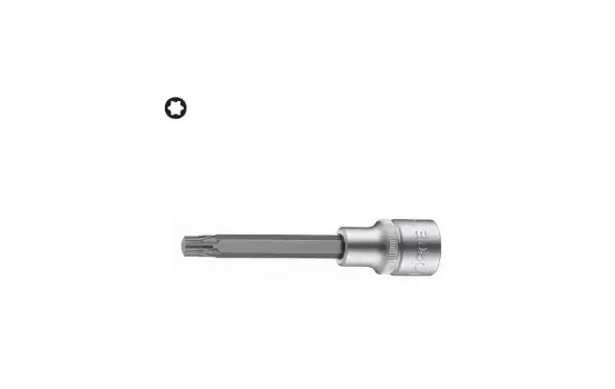 Dado de punta de fuerza Torx T70 de 1/2" y 100 mm de largo
