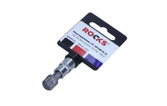 Vaso con punta Rooks de 1/4", multidiente M12
