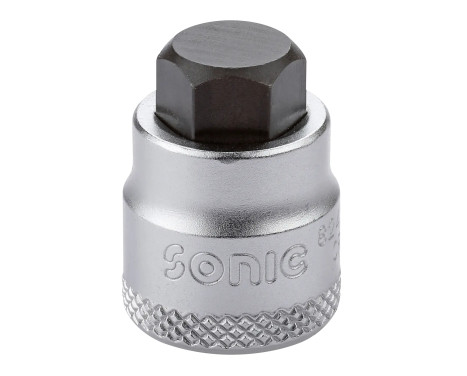 Vaso Sonic Bit hexagonal corto de 3/8" (10 mm)