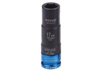 Vaso de 1/2", fuerza con torque fijo 17mm