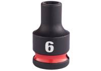 Dado de impacto Milwaukee SHOCKWAVE™ de 3/8" y 6 mm (1 unidad)