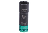 Vaso de 1/2", fuerza con torque fijo 22mm