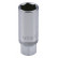 Vaso para bujías de 3/8" con anillo de goma de 18 mm