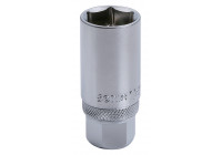 Vaso para bujías de 3/8", con clip interior de 21 mm