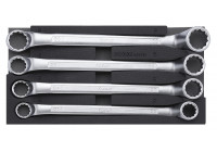 Juego de llaves de anillo sónicas, ángulo profundo de 75°, 4 piezas