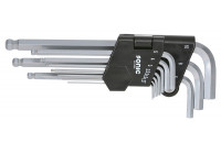 Juego de llaves en L largas con punta de bola, 10 piezas.