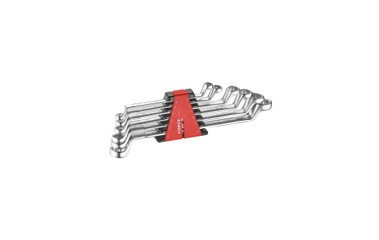 Juego de llaves de anillo Force 75° de 6 piezas