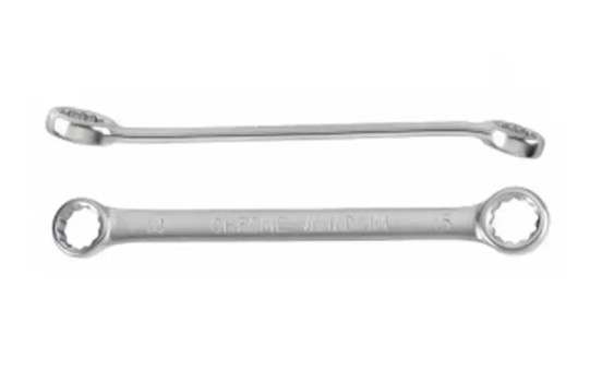 Llave de estrella en ángulo de 15° de fuerza, 18 mm x 19 mm